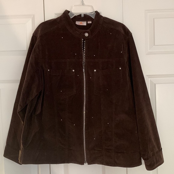 Quacker Factory Jackets & Blazers - Quackery factory brown corduroy jacket
